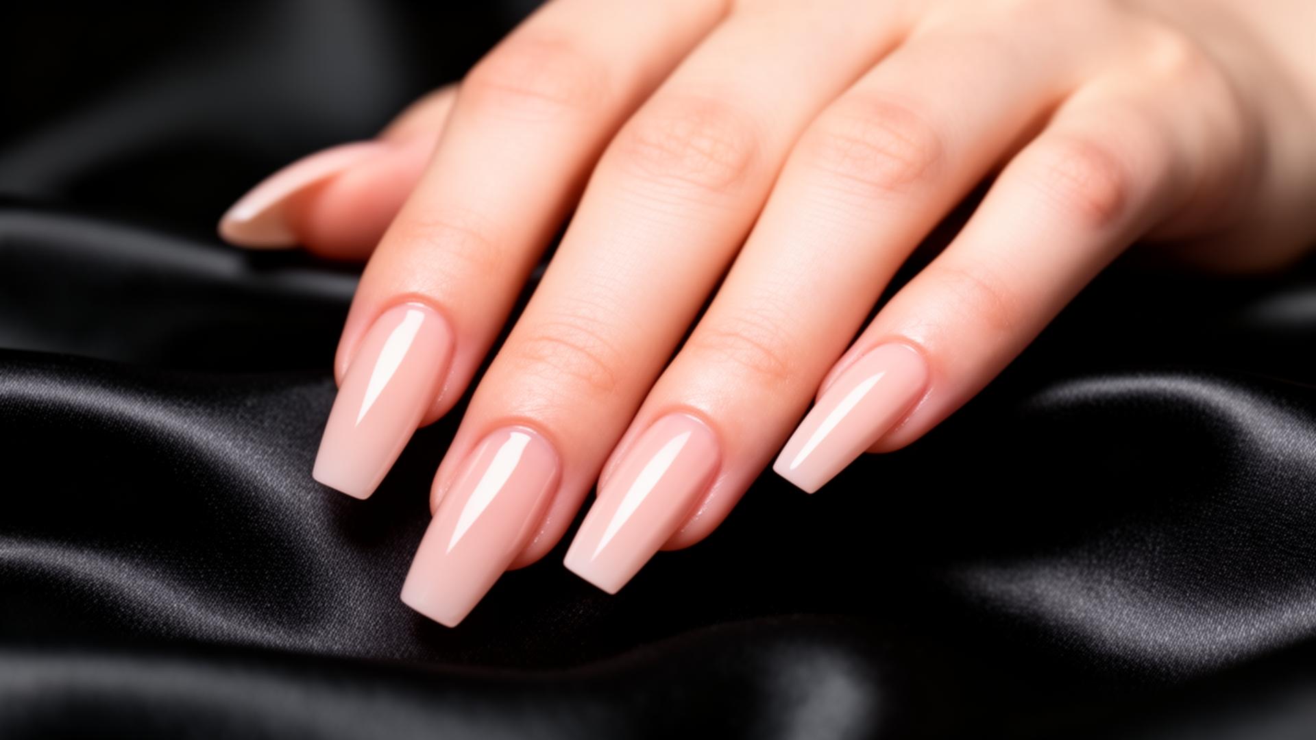 Unhas elegantes em close-up